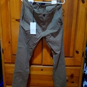 New Zara Khaki Chino Fit Sz.34
